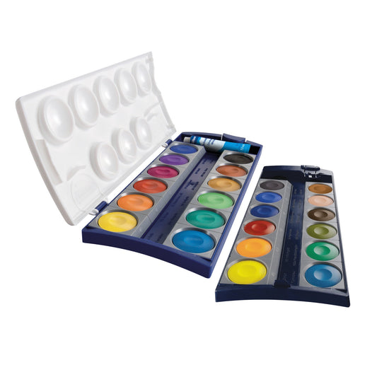 Pelikan Farbkasten K24 24 Farben farbig sortiert Kunststoff