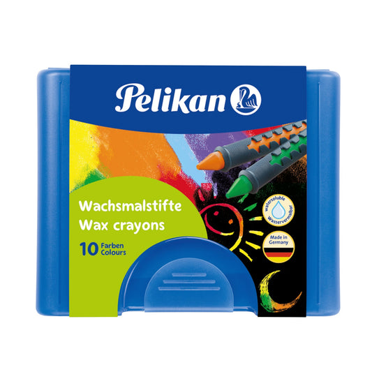 Pelikan Wachsmalstift 665/10 1,1 x 8 cm (Ø x L) farbig sortiert 10 St./Pack.