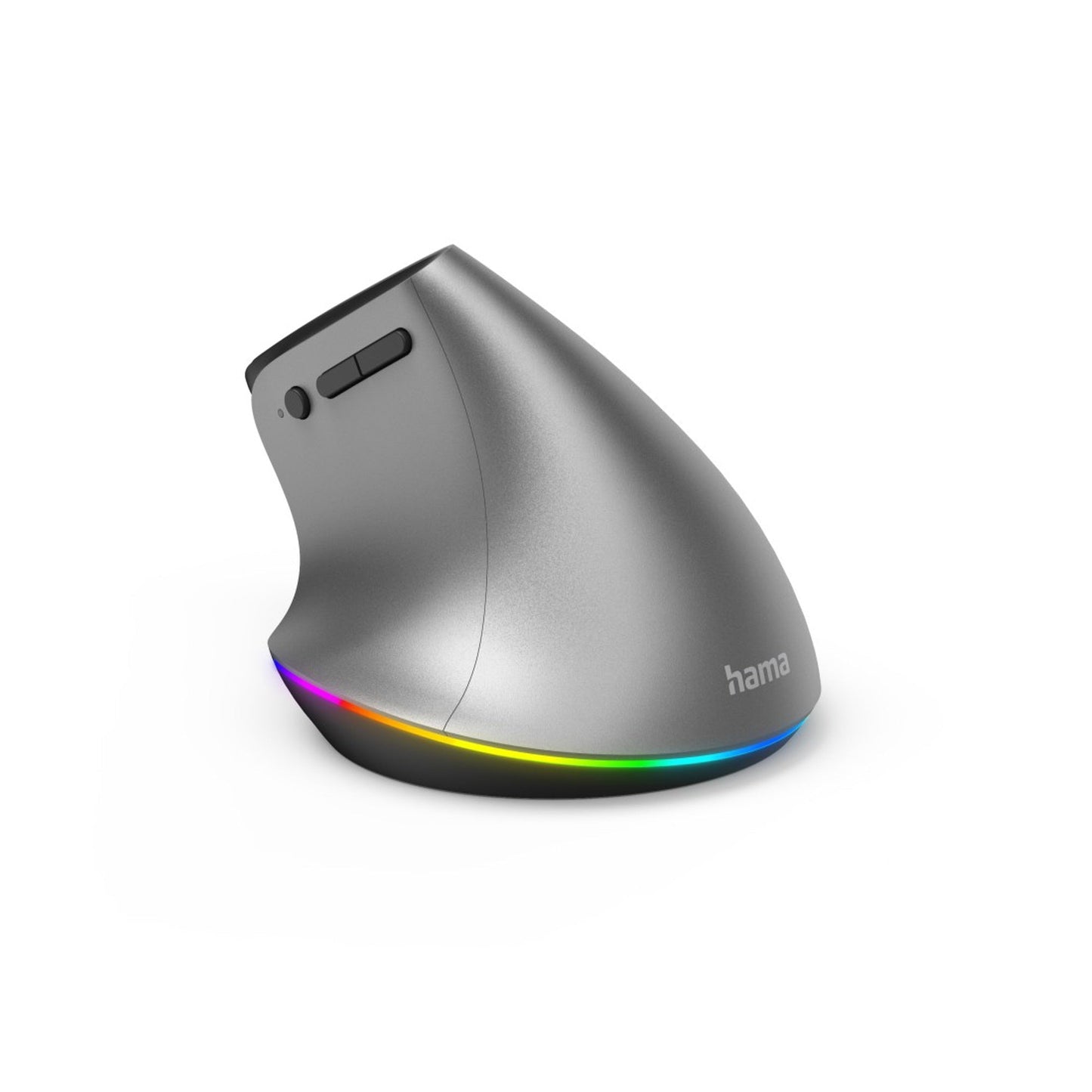 Hama Optische PC Maus EMW-700 Rechtshänder ergonomisch USB-A 10m Akku inkl. USB-A-Empfänger, Ladekabel (USB-A auf USB-C) anthrazit