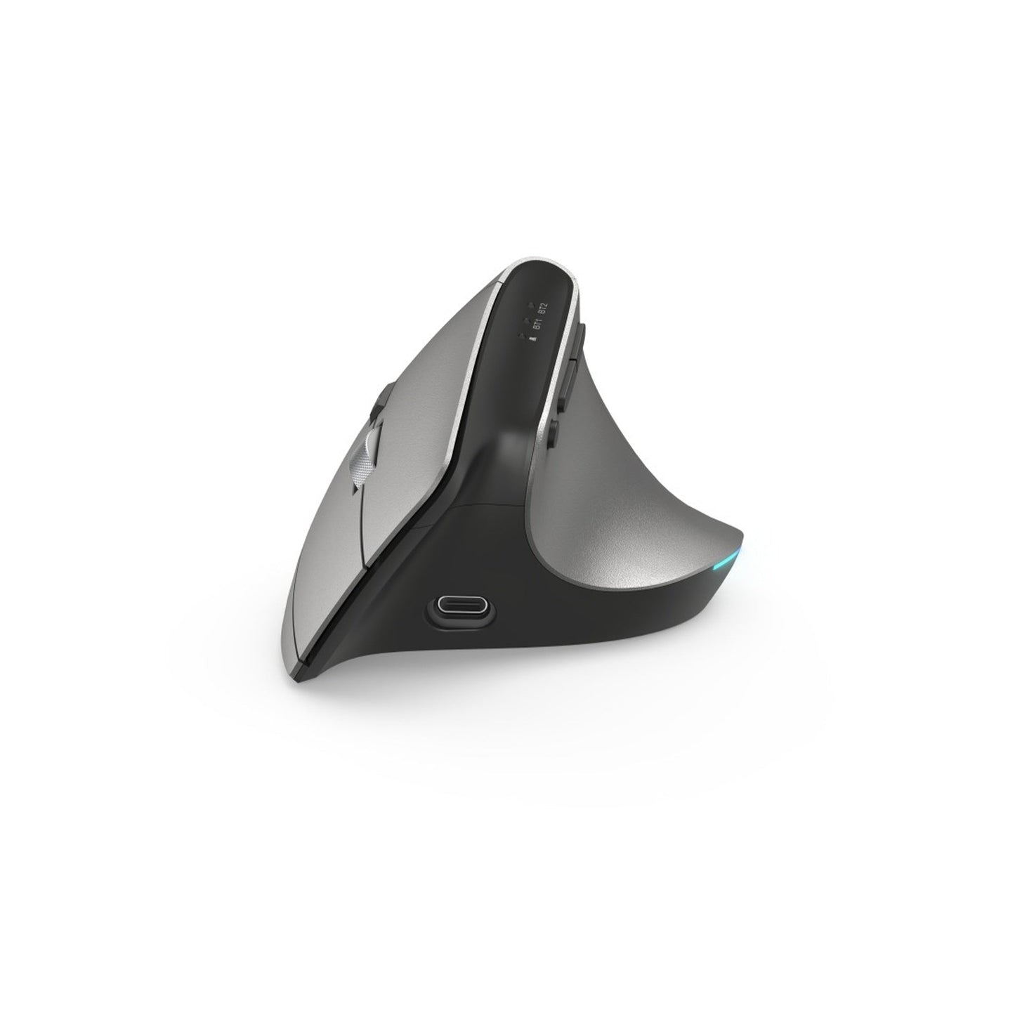 Hama Optische PC Maus EMW-700 Rechtshänder ergonomisch USB-A 10m Akku inkl. USB-A-Empfänger, Ladekabel (USB-A auf USB-C) anthrazit