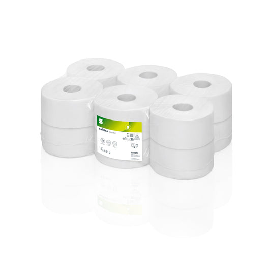 Satino by WEPA Toilettenpapier Comfort 2-lagig hochweiß 720 Bl./Rl. 12 Rl./Pack.