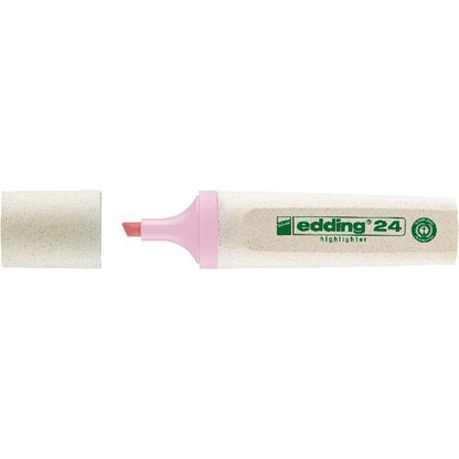 edding Textmarker Highlighter 24 EcoLine 2-5mm pastellrosa Keilspitze
