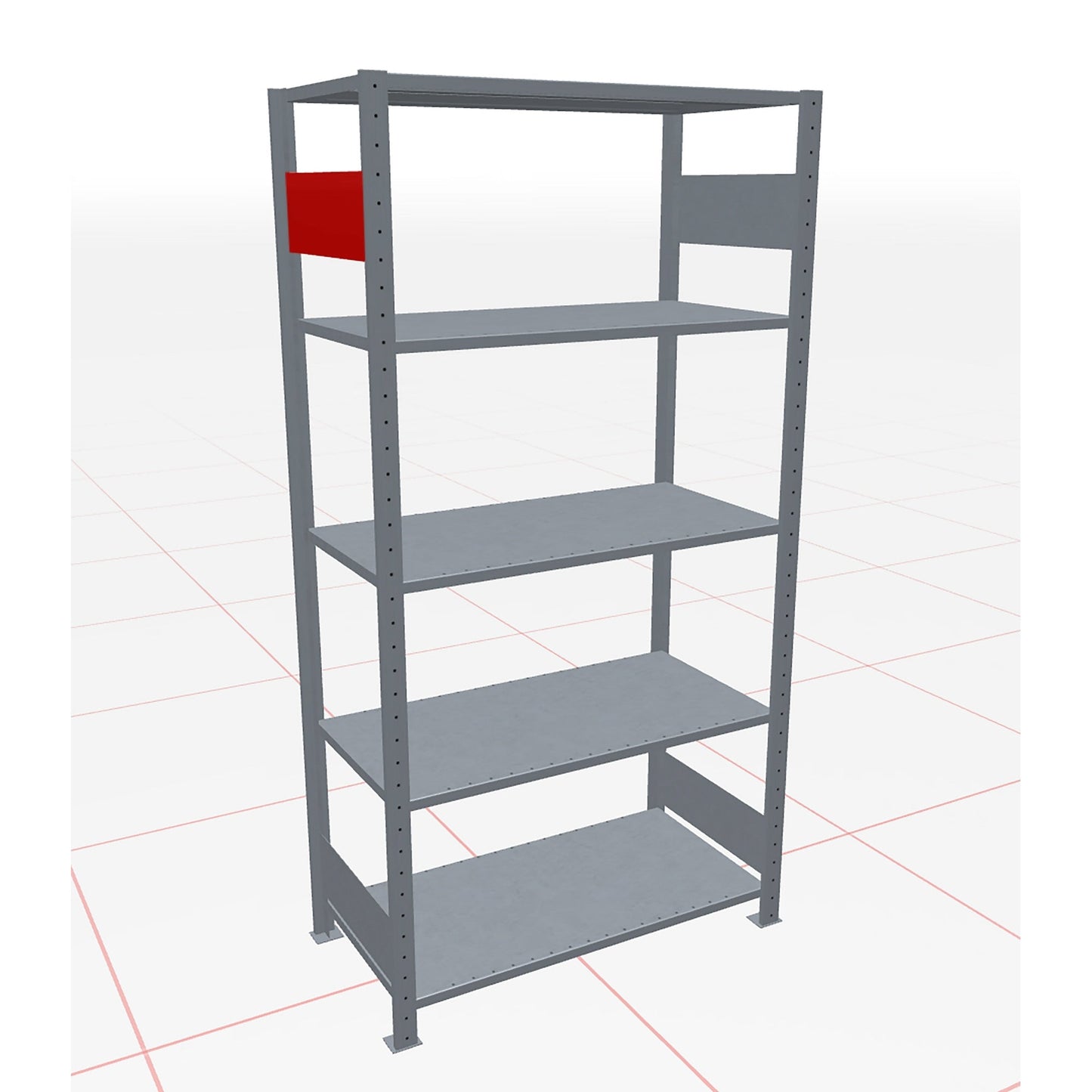 SCHULTE Zubehör Regal/Schrank Tiefenriegel Schulte MULTIPLUS-Stecksystem 600 x 165 mm (B x H) Stahl, verzinkt