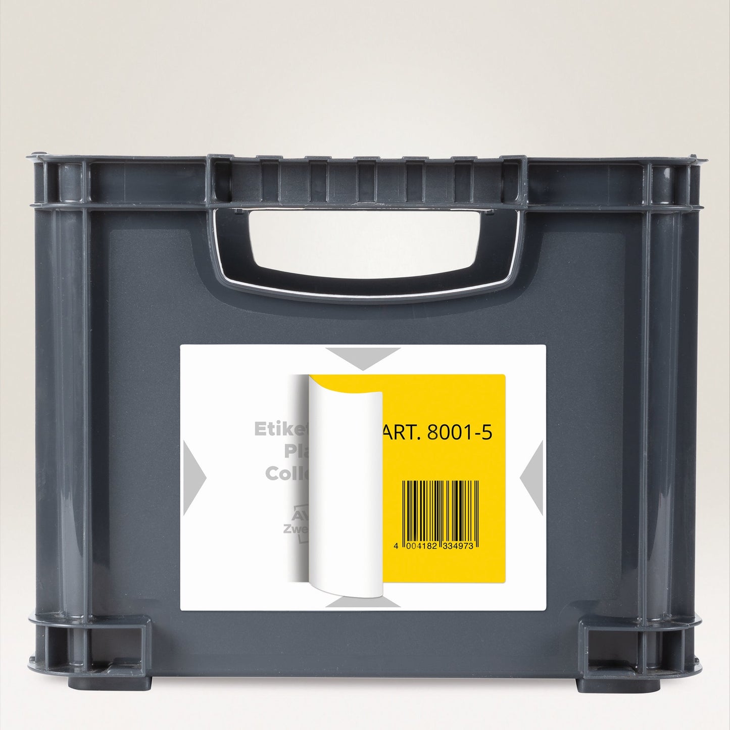 Avery Zweckform Träger-Etikett 120 x 80 mm (B x H) Polypropylen weiß/hellgrau 80 Etik./Pack.