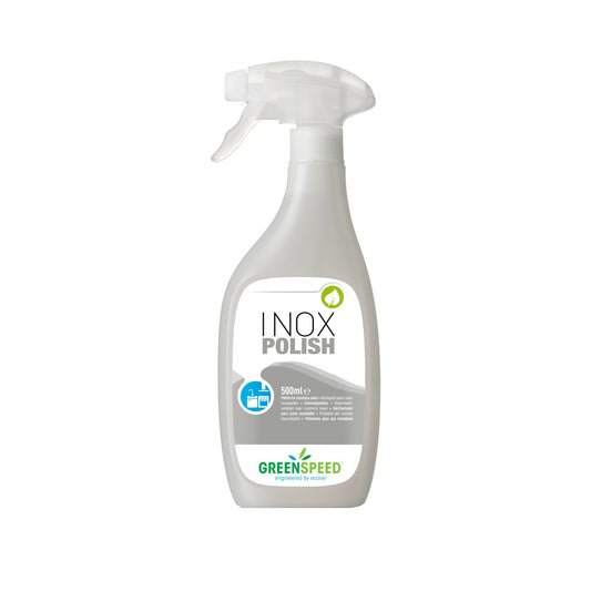 GREENSPEED Edelstahlreiniger Inox Polish 8 Sprühflasche 25 % Kunststoff, recycelt, 75 % Plantplastic 0,5l