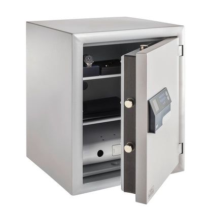 BURG-WÄCHTER Sicherheitsschrank Diplomat MTD 760 E FP Innenmaße: 37,2 x 50 x 30 cm (B x H x T) 104mm Elektroschloss, Fingerabdruck Stahl grau