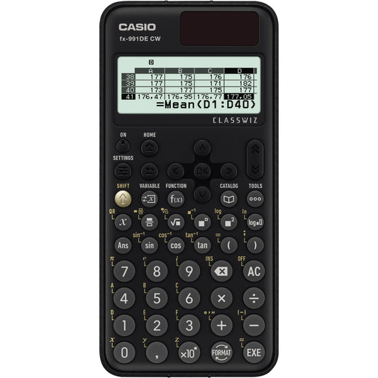 CASIO® Schulrechner FX-991DE CW ClassWiz 1 x 17-stellig, 1 x 10+2-stellig 680+ Funktionen schwarz