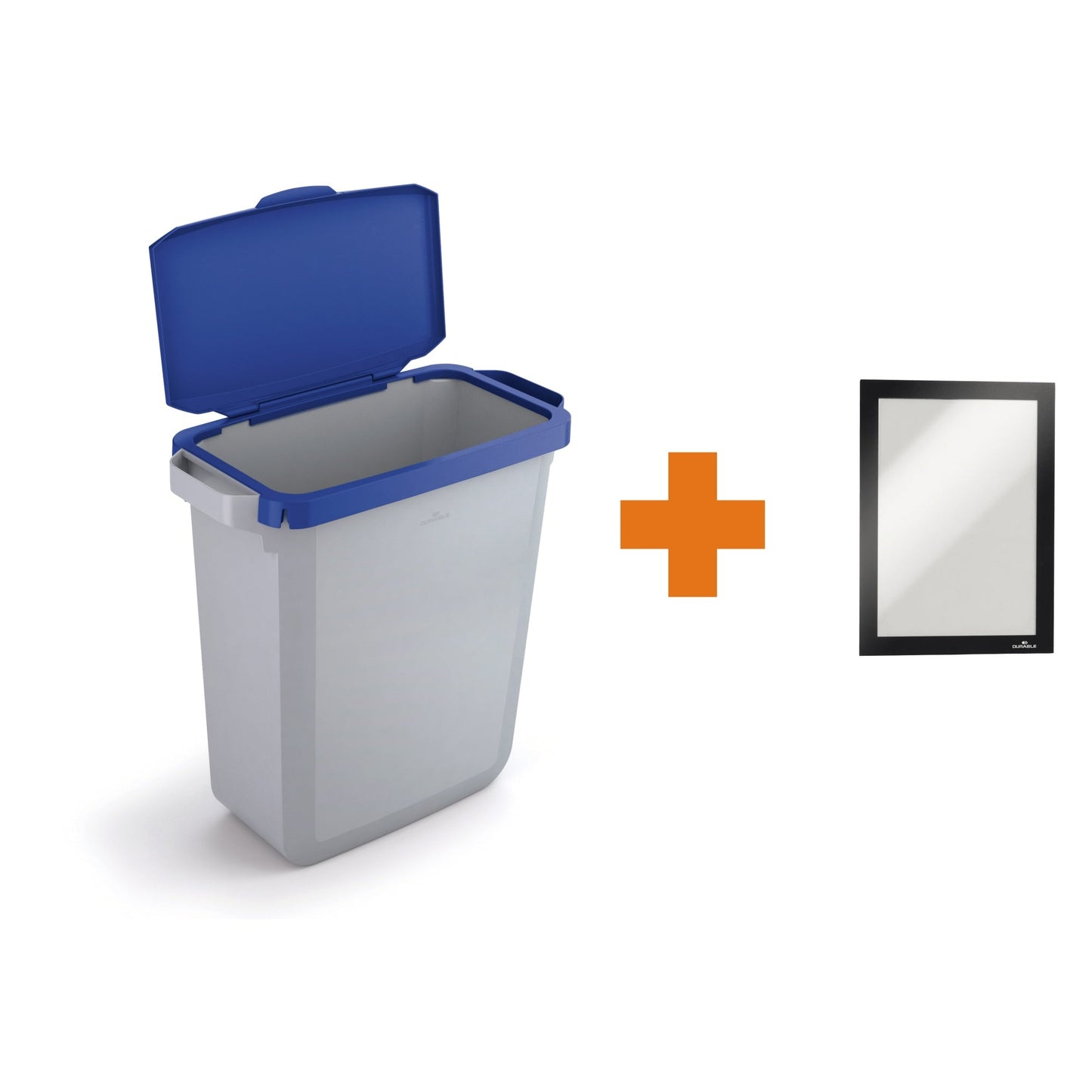 DURABLE Abfalleimer DURABIN® 60L 60l Polypropylen grau 1 Sortierfach
