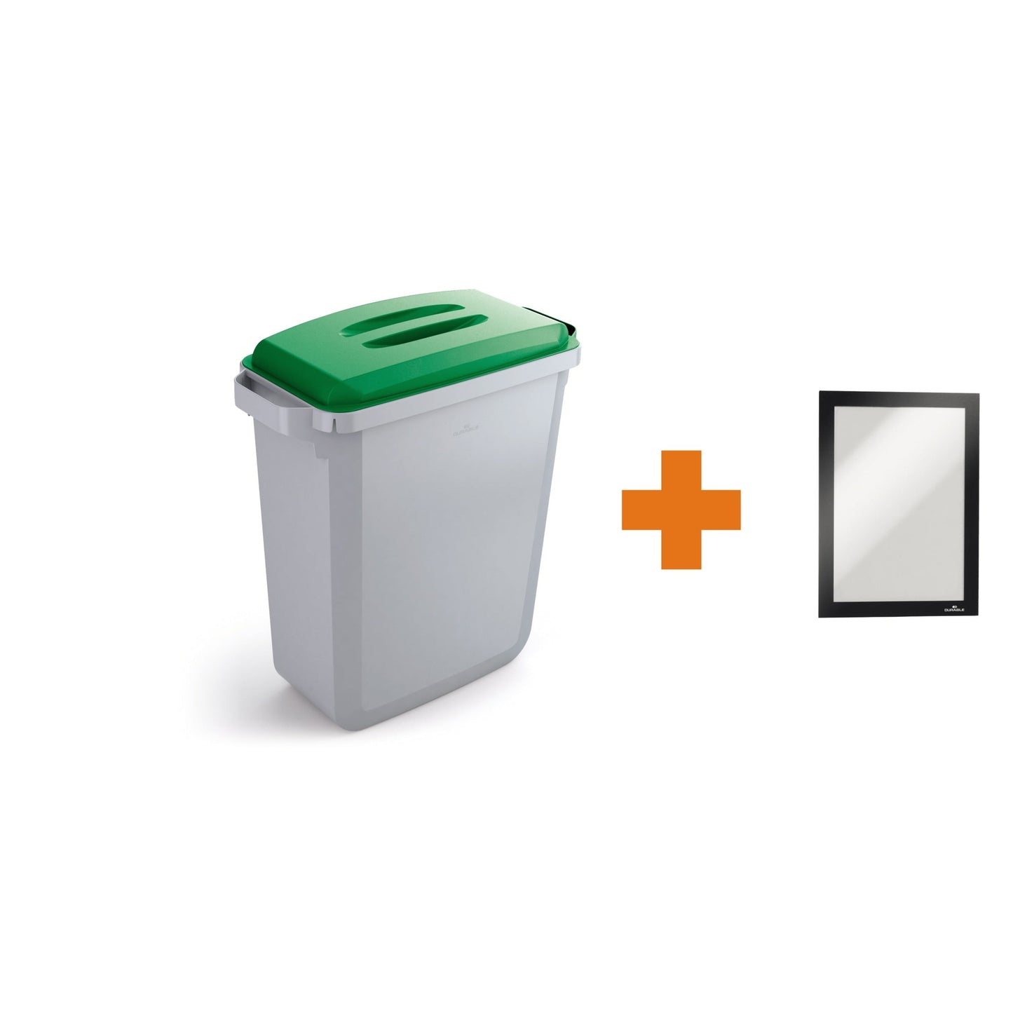 DURABLE Abfalleimer DURABIN® 60L 60l Polypropylen grau 1 Sortierfach