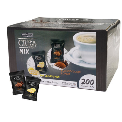 Gebäck Crisp & Creamy Mix Zitrone, Schoko 200 x 4,94 g/Pack.