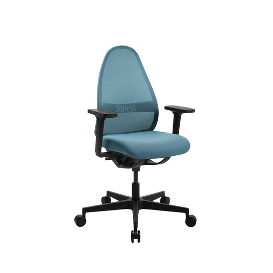 TOPSTAR Bürodrehstuhl SOFT SITNESS ART 44-52cm Synchronmechanik Rolle hart gebremst (für Teppichboden) optionales Zubehör: Rolle weich gebremmst (für Hartboden) 6990 Kunststoff blau