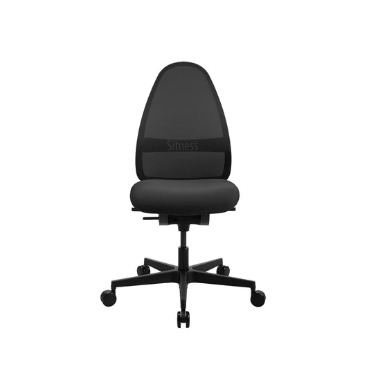 TOPSTAR Bürodrehstuhl SOFT SITNESS ART 44-52cm Synchronmechanik Rolle hart gebremst (für Teppichboden) optionales Zubehör: Rolle weich gebremmst (für Hartboden) 6990 Kunststoff schwarz
