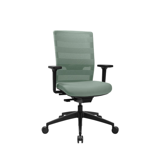 TOPSTAR Bürodrehstuhl SITNESS AIRWORK 45-57cm Synchronmechanik Rolle hart gebremst (für Teppichboden) optionales Zubehör: Rolle weich gebremmst (für Hartboden) 6990 Kunststoff mint