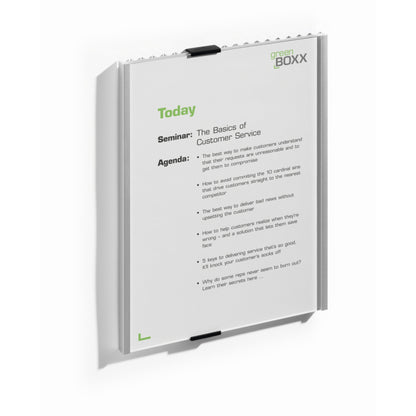 DURABLE Türschild INFO SIGN 210 x 297 mm (B x H) Aluminium/Acryl silber metallic