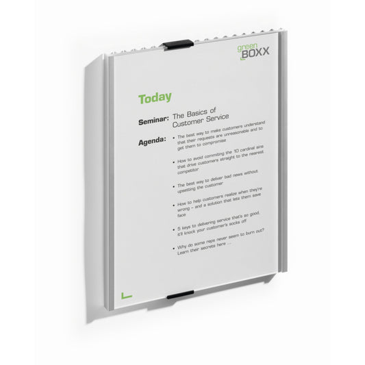 DURABLE Türschild INFO SIGN 210 x 297 mm (B x H) Aluminium/Acryl silber metallic
