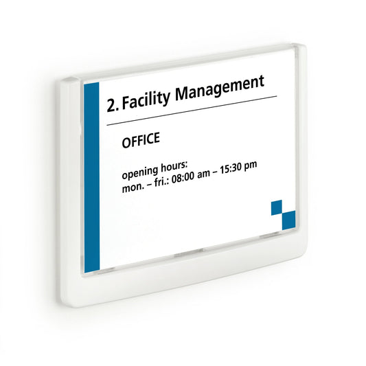 DURABLE Türschild CLICK SIGN 172 x 129 mm (B x H) Acrylglas transparent