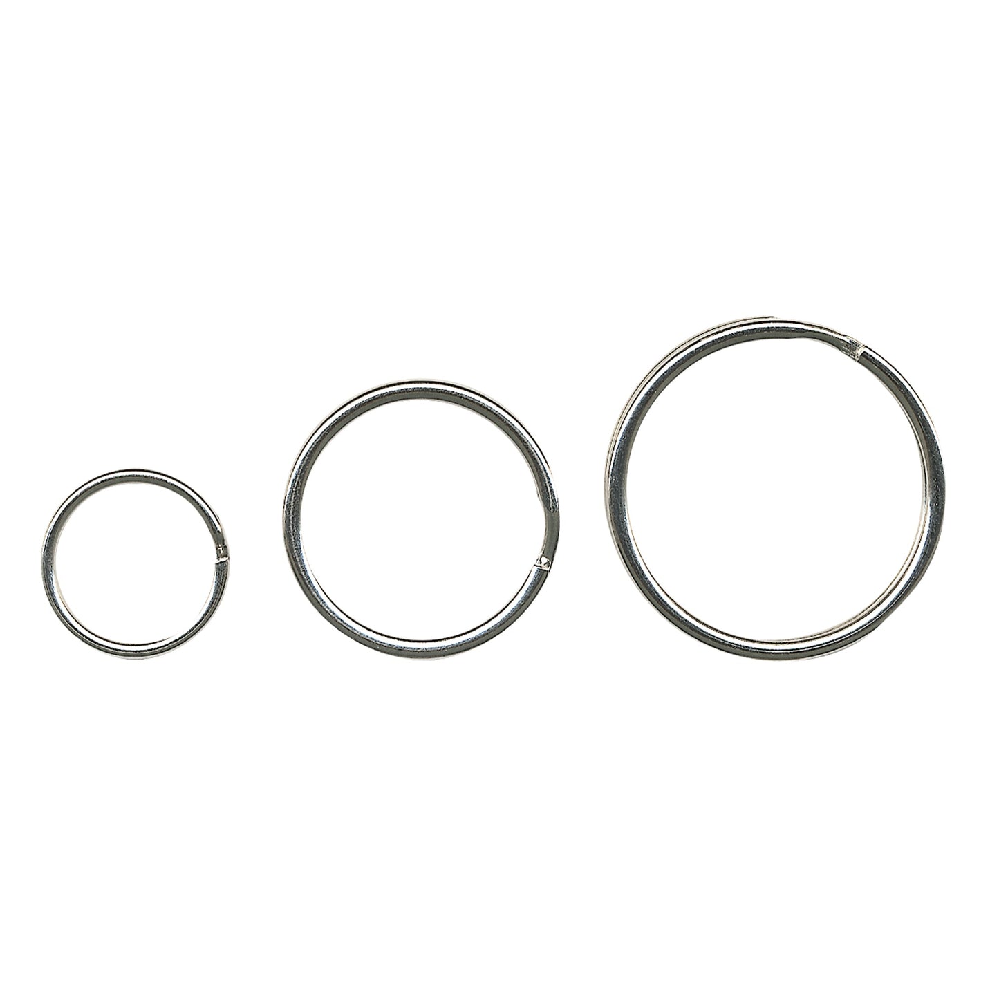 ALCO Schlüsselring 25mm Metall, glanzvernickelt silber 10 St./Pack.
