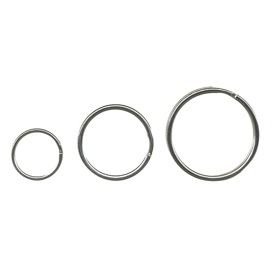 ALCO Schlüsselring 25mm Metall, glanzvernickelt silber 10 St./Pack.