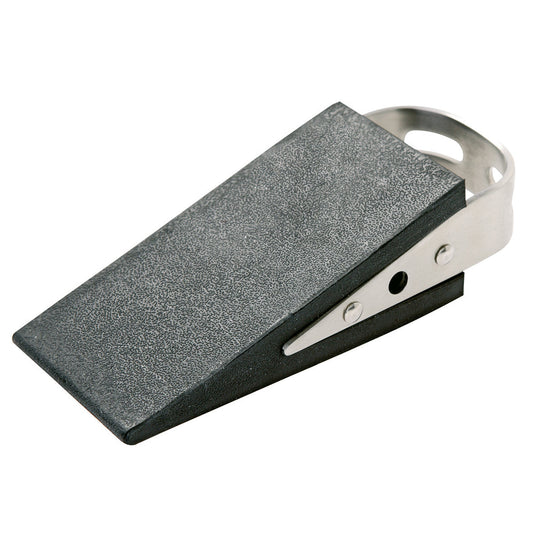 ALCO Türstopper 13 x 5 x 3,5 cm (B x H x T) Gummi/Edelstahl schwarz