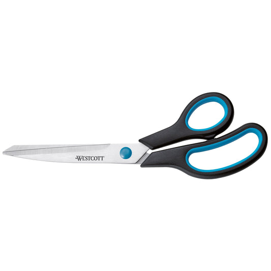 Westcott Universalschere Easy Grip 247mm Rechtshänder Stahl schwarz/blau