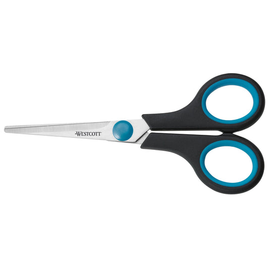 Westcott Universalschere Easy Grip 140mm Rechtshänder Stahl schwarz/blau