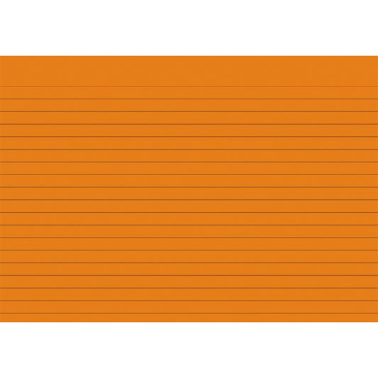BRUNNEN Karteikarte DIN A5 quer liniert orange 100 St./Pack.