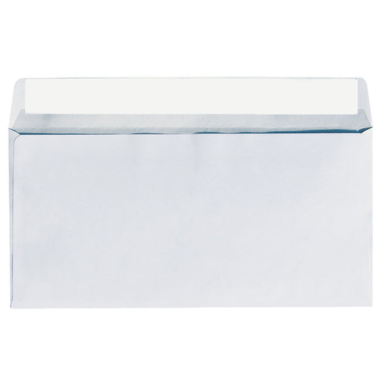 Soennecken Briefumschlag DIN lang 220 x 110 mm (B x H) mit Haftklebung ohne Fenster 80g/m² weiß 100 St./Pack.