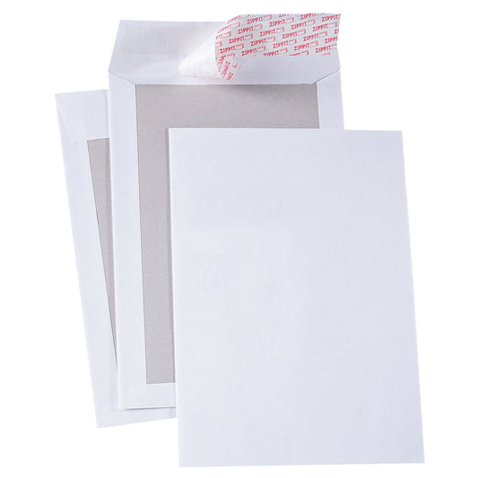 Soennecken Papprückwandtasche DIN C4 ohne Fenster 120g/m² mit Haftklebung Papier weiß 100 St./Pack.