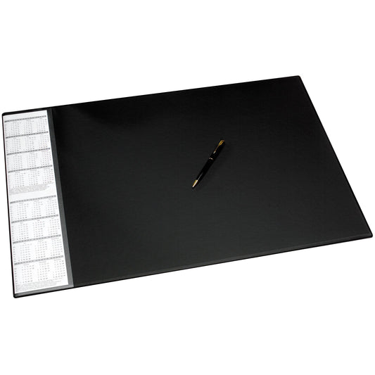 Schreibunterlage 68 x 44 cm (B x H) mit Kalender Kunststoff/Karton schwarz
