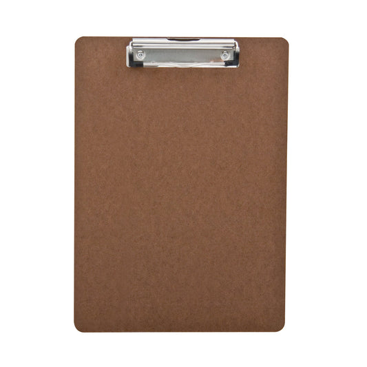 Klemmbrett 22,3 x 31,2 cm (B x H) DIN A4 Holzfaser braun