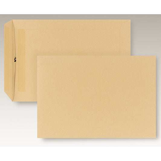 POSTHORN Versandtasche DIN C5 162 x 229 mm (B x H) mit Selbstklebung ohne Fenster 90g/m² ohne Fadenverstärkung braun 500 St./Pack.