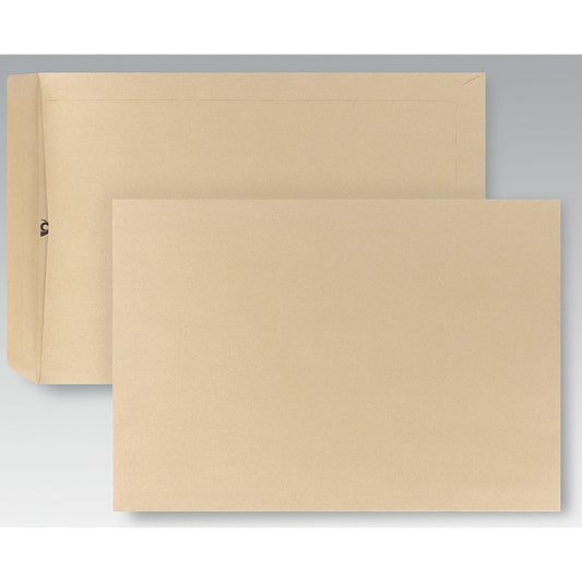 POSTHORN Versandtasche DIN C4 229 x 324 mm (B x H) mit gummierter Klappe ohne Fenster 90g/m² ohne Fadenverstärkung braun 250 St./Pack.