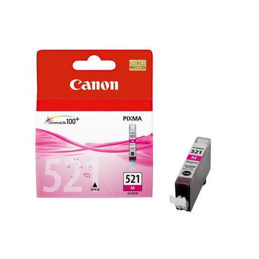 Canon Tintenpatrone Originalzubehör CLI-521M ca. 510 Seiten magenta 9ml