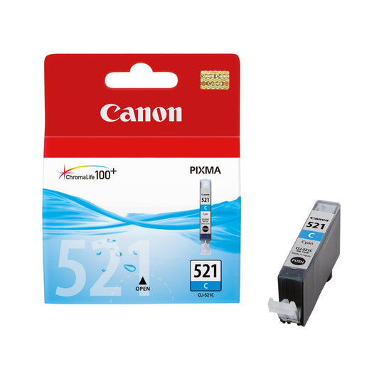 Canon Tintenpatrone Originalzubehör CLI-521C ca. 535 Seiten cyan 9ml
