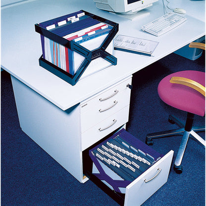 DURABLE Hängekorb CARRY® PLUS DIN A4 30 Hängemappen Polystyrol schwarz