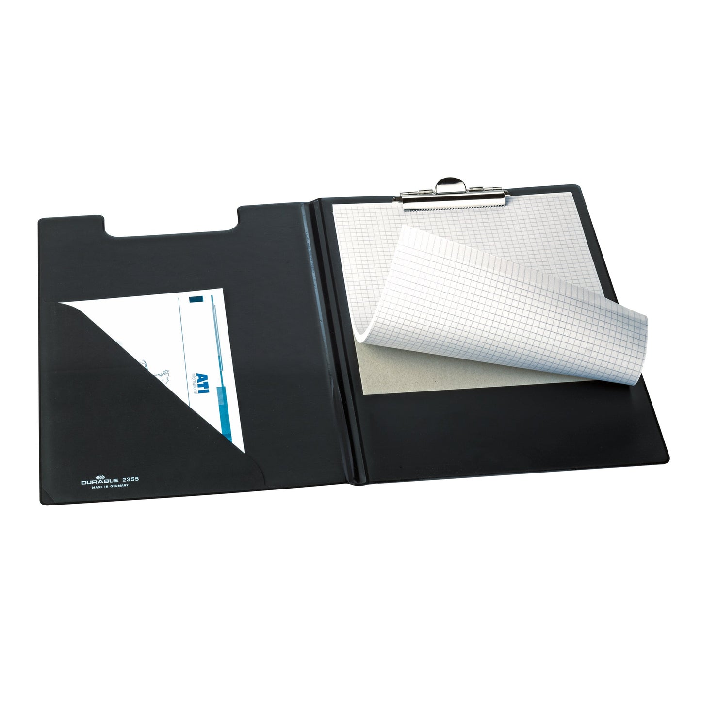 DURABLE Klemmbrettmappe 24 x 33 cm (B x H) Kunststoff/Karton schwarz