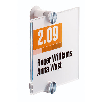 DURABLE Türschild CRYSTAL SIGN® 105 x 105 mm (B x H) Acrylglas transparent