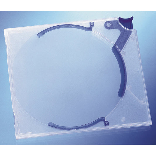DURABLE CD/DVD Hülle QUICKFLIP® STANDARD 10 14,2 x 12,5 x 5,2 cm (B x H x T) Polypropylen transparent/blau 10 St./Pack.