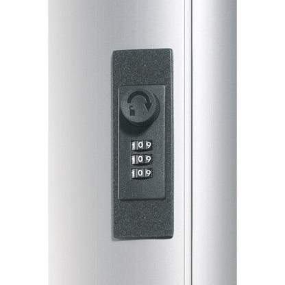 DURABLE Schlüsselschrank KEY BOX PLUS 30,2 x 40 x 11,8 cm (B x H x T) inkl. 6 KEY CLIP Schlüsselanhänger (farbig sortiert) Aluminium silber metallic