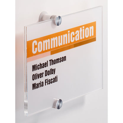 DURABLE Türschild CRYSTAL SIGN® 210 x 148 mm (B x H) Acrylglas transparent
