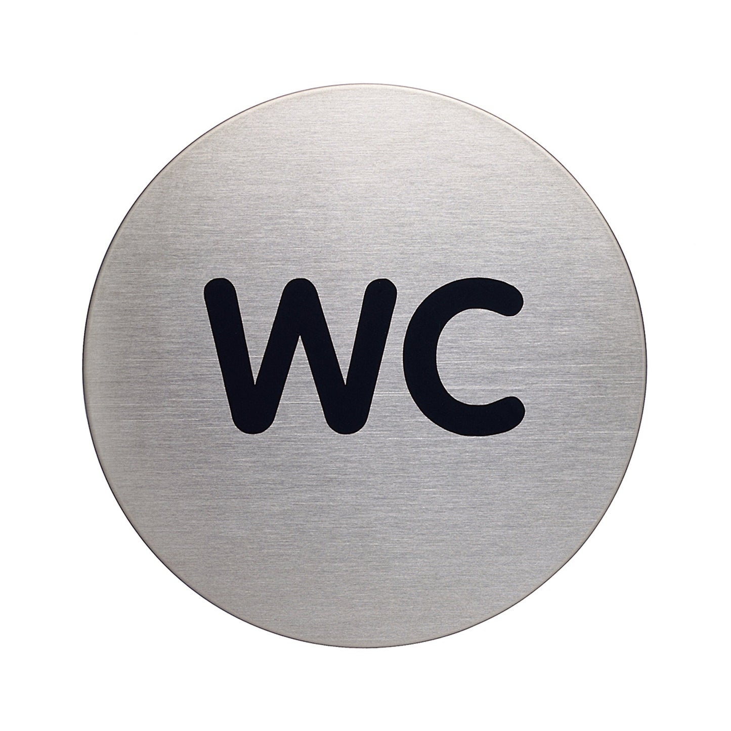 DURABLE Piktogramm Türschild PICTO 83mm Edelstahl, gebürstet silber metallic WC