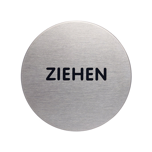 DURABLE Piktogramm Türschild PICTO 65mm Edelstahl, gebürstet silber metallic Ziehen