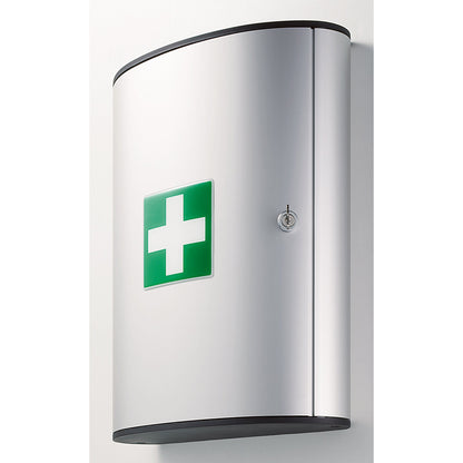 DURABLE Verbandschrank FIRST AID SET L gefüllt DIN 13157 Aluminium metallic silber