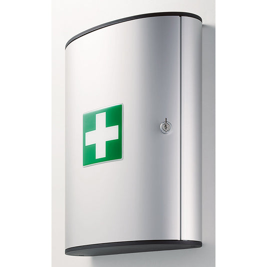 DURABLE Verbandschrank FIRST AID SET L gefüllt DIN 13157 Aluminium metallic silber