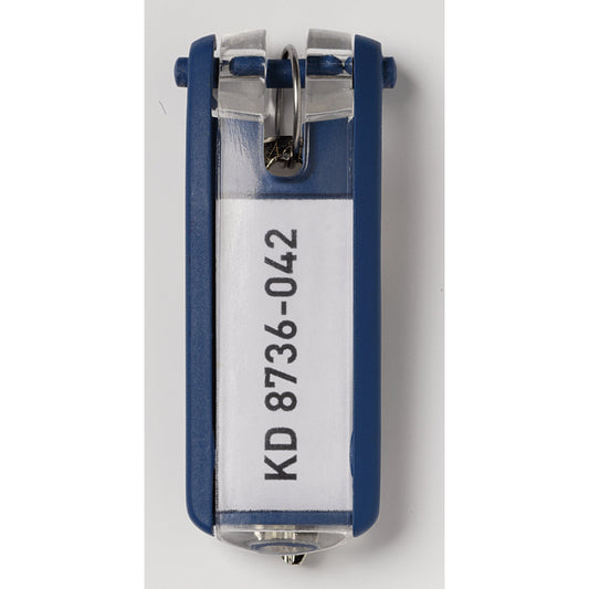 DURABLE Schlüsselanhänger KEY CLIP 24 x 68 x 15 mm (B x H x T) Kunststoff blau 6 St./Pack.