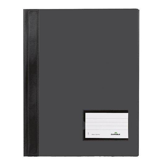 DURABLE Schnellhefter DURALUX® TRANSLUZENT DIN A4, Überbreite PVC schwarz