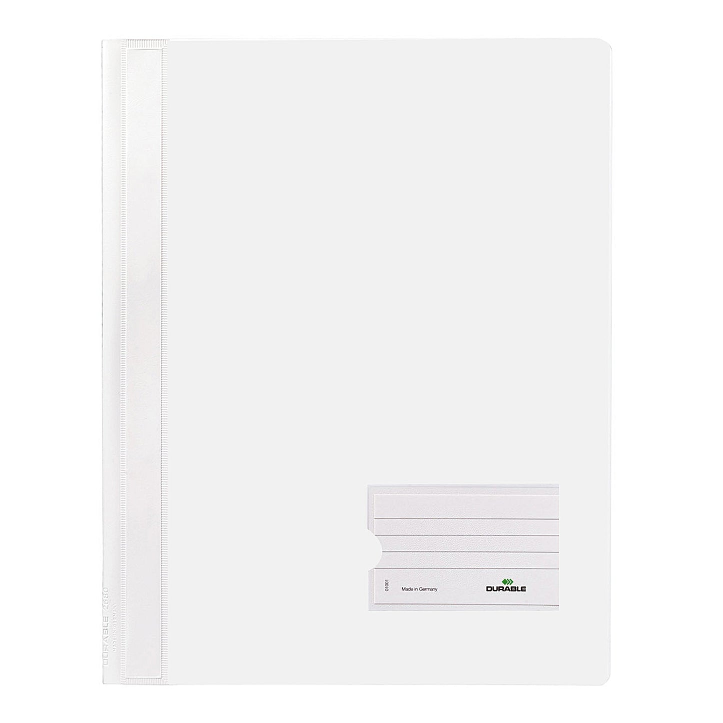 DURABLE Schnellhefter DURALUX® TRANSLUZENT DIN A4, Überbreite PVC weiß