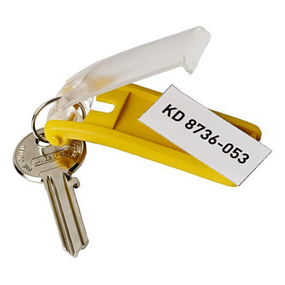 DURABLE Schlüsselanhänger KEY CLIP 24 x 68 x 15 mm (B x H x T) Kunststoff farbig sortiert 6 St./Pack.