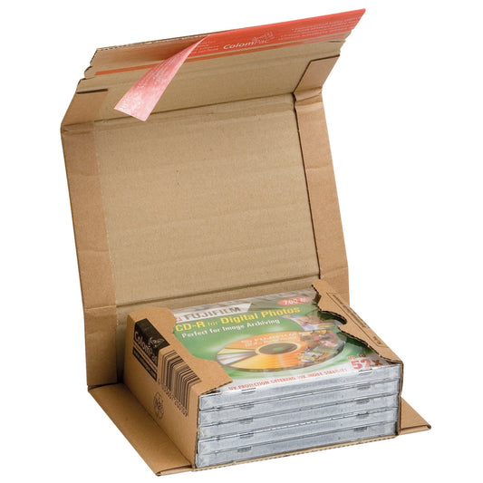 ColomPac® Versandkarton Universal Innenmaße: 14,7 x -5,5 x 12,6 cm (B x H x T) Außenmaße: 19,8 x 6,3 x 13,5 cm (B x H x T) Kraftliner Wellpappe 1-wellig braun