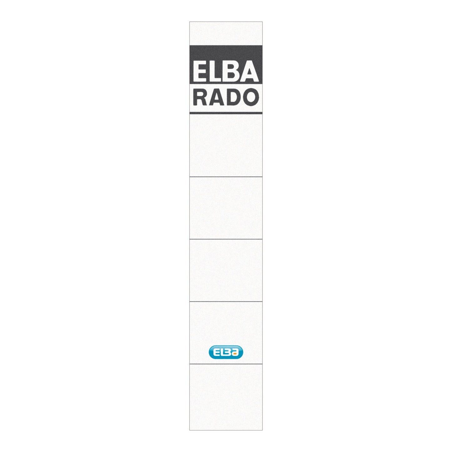 ELBA Ordnerrückenetikett schmal/kurz 34 x 190 mm (B x H) selbstklebend ohne Griffloch weiß 10 Etik./Pack.